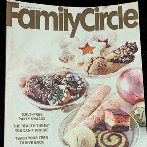 Family Circle magazine November 29 2007 Thanksgiving Easy holiday baking cookies